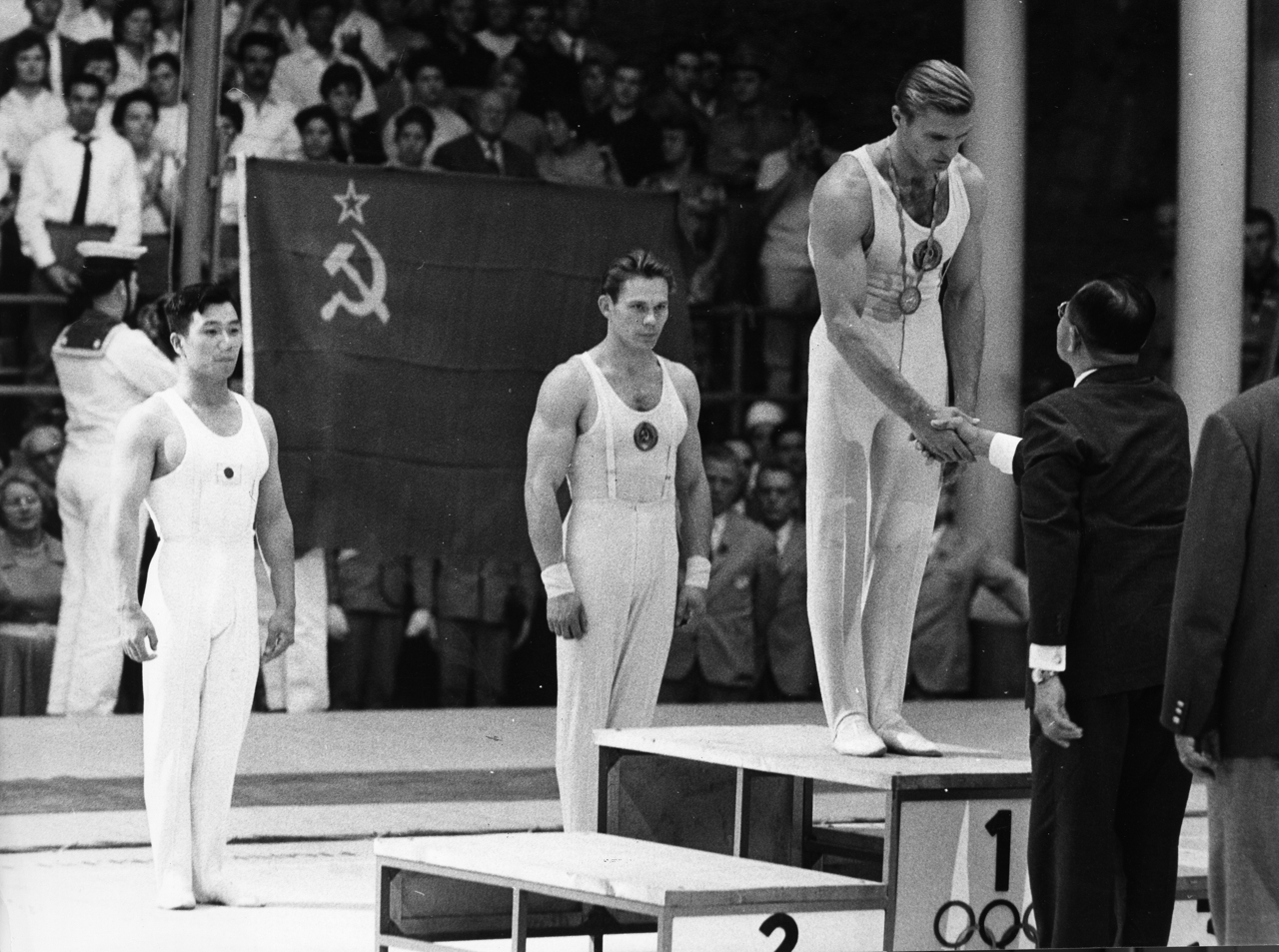 Борис Шахлин на Олимпиаде в Риме, 1960 год