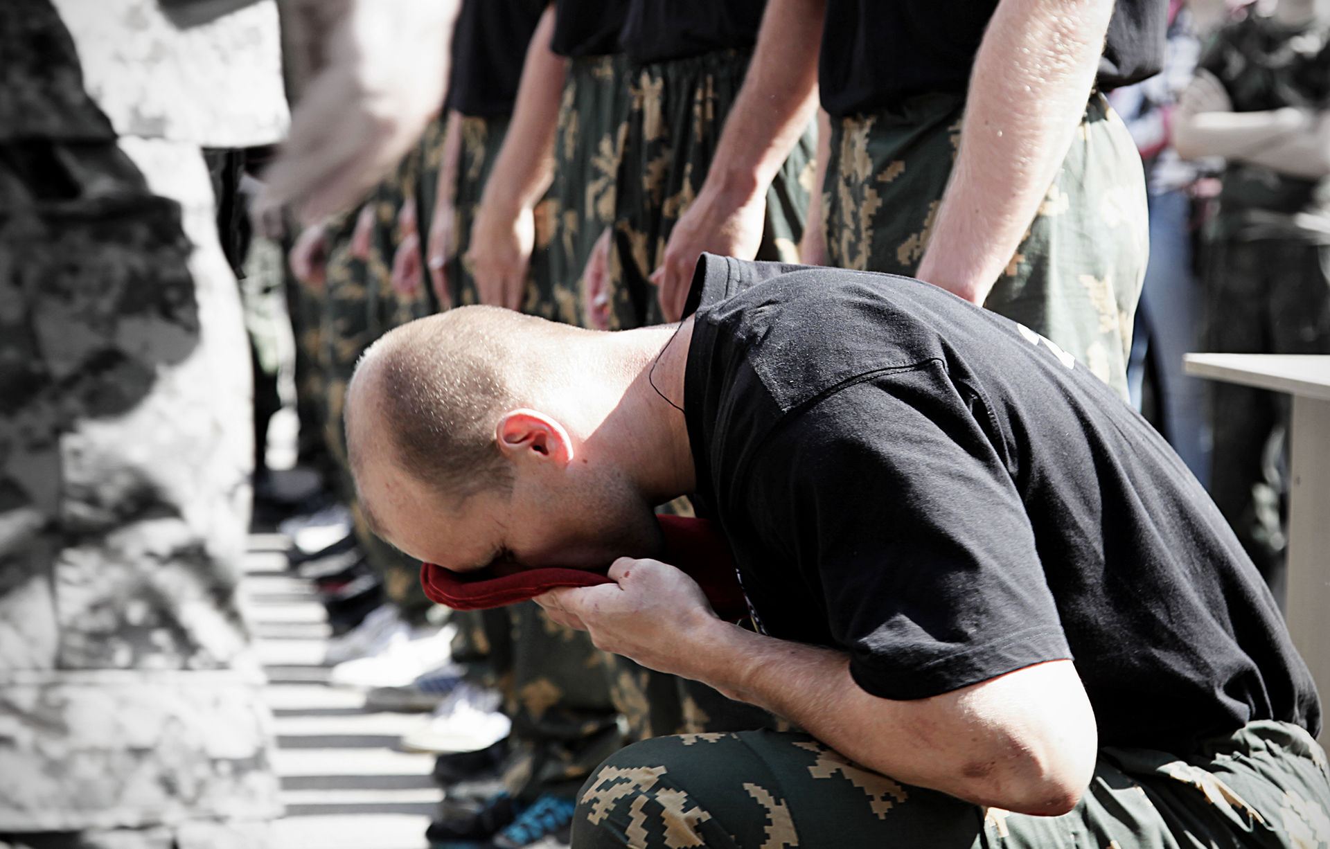 Вручение берета