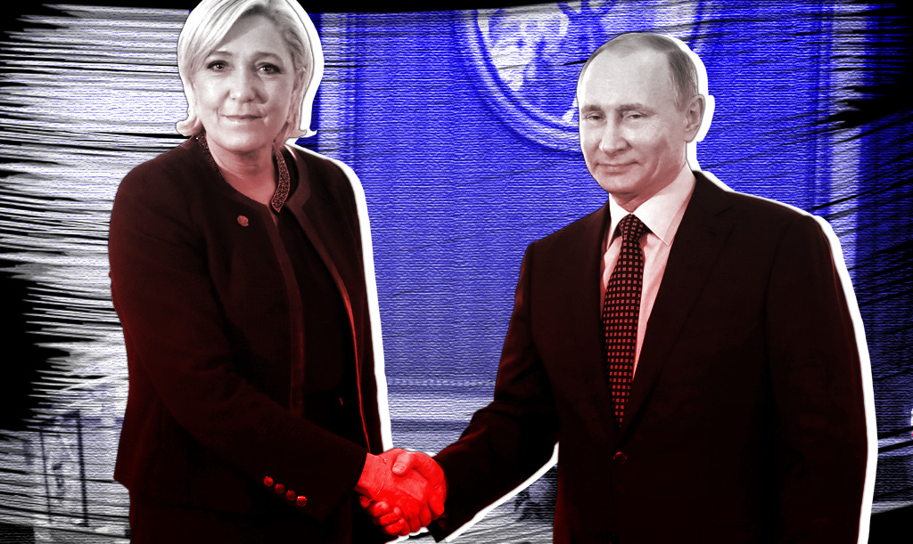 Марин Ле Пен и Владимир Путин