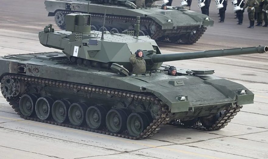 «РВ» показала видео с танком Т-14 на полигоне под Казанью, где обучают мобилизованных