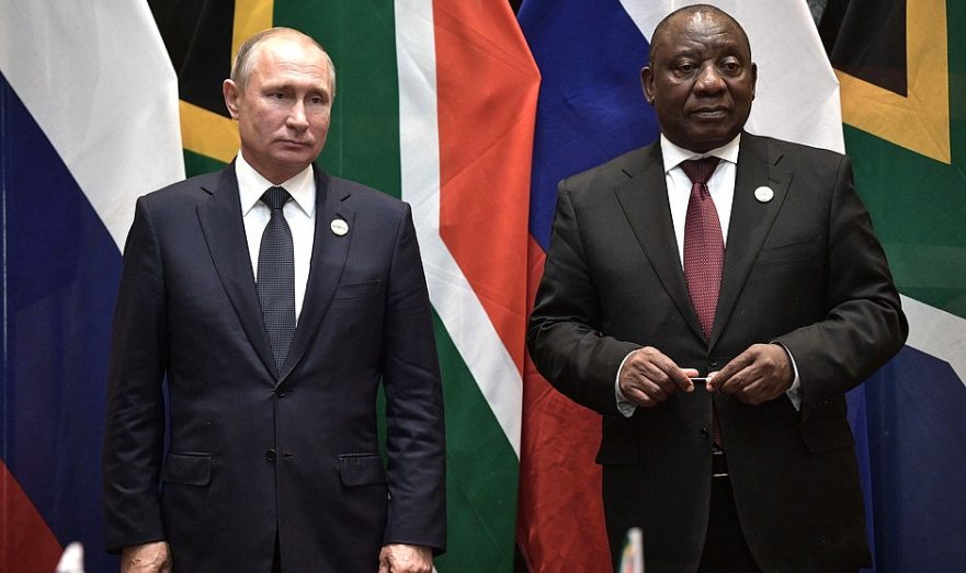 Путин и президент ЮАР Рамафоса обсудили африканский мирный план по Украине