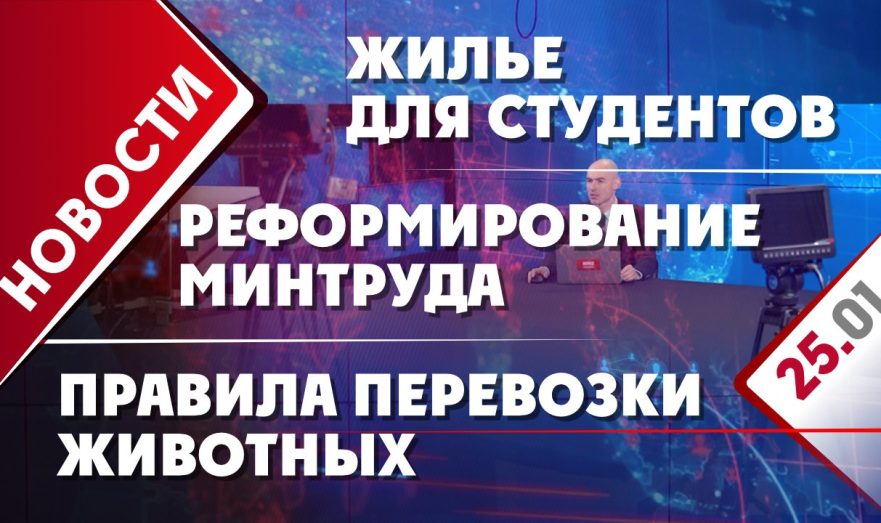 Реформирование Минтруда, жилье для студентов и правила перевозки животных