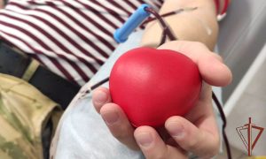 Участвующие в СВО росгвардейцы сдали кровь для пациентов больниц